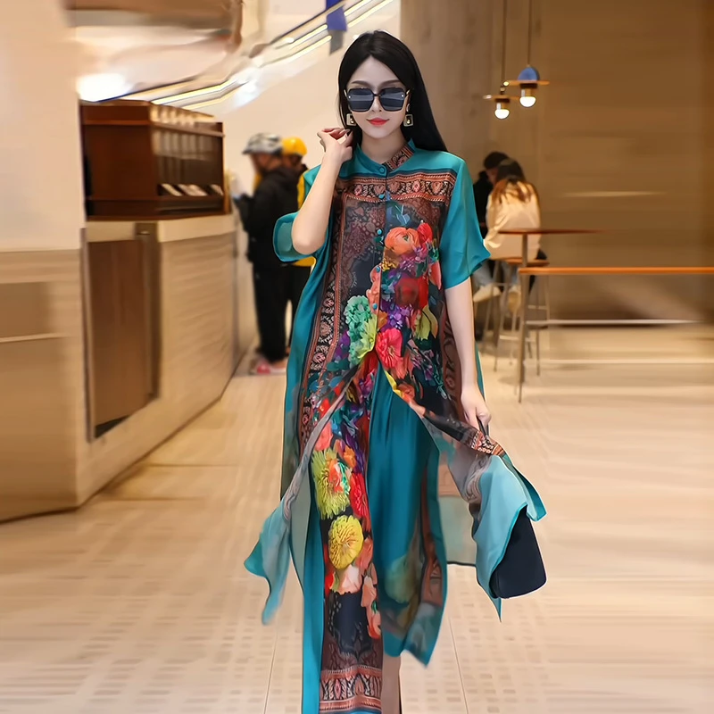 【厂家福利】高品质女装春款时尚气质套装女宽松显瘦减龄二件套妈妈