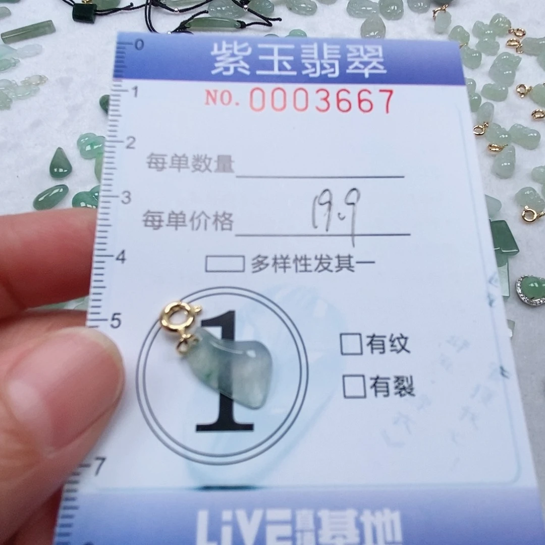 翡翠未镶嵌颈饰白冰随行