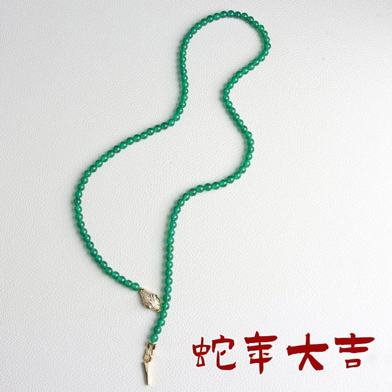 Y3115绿玉髓手链女款手链绿玛瑙A级手链