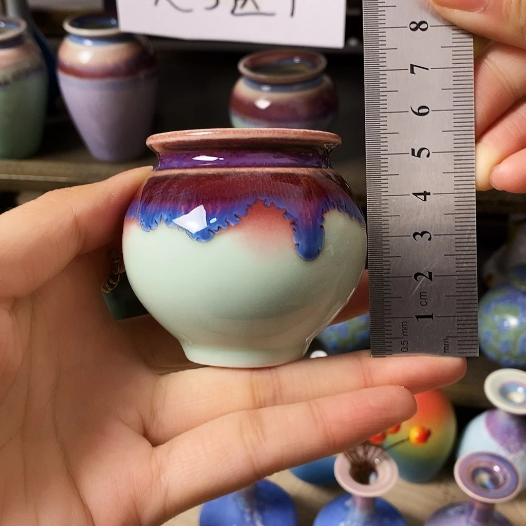 摆件景德镇高温陶瓷小花瓶