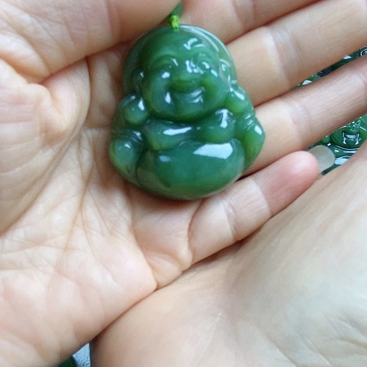 和田玉（碧玉）未镶嵌吊坠(不含链)