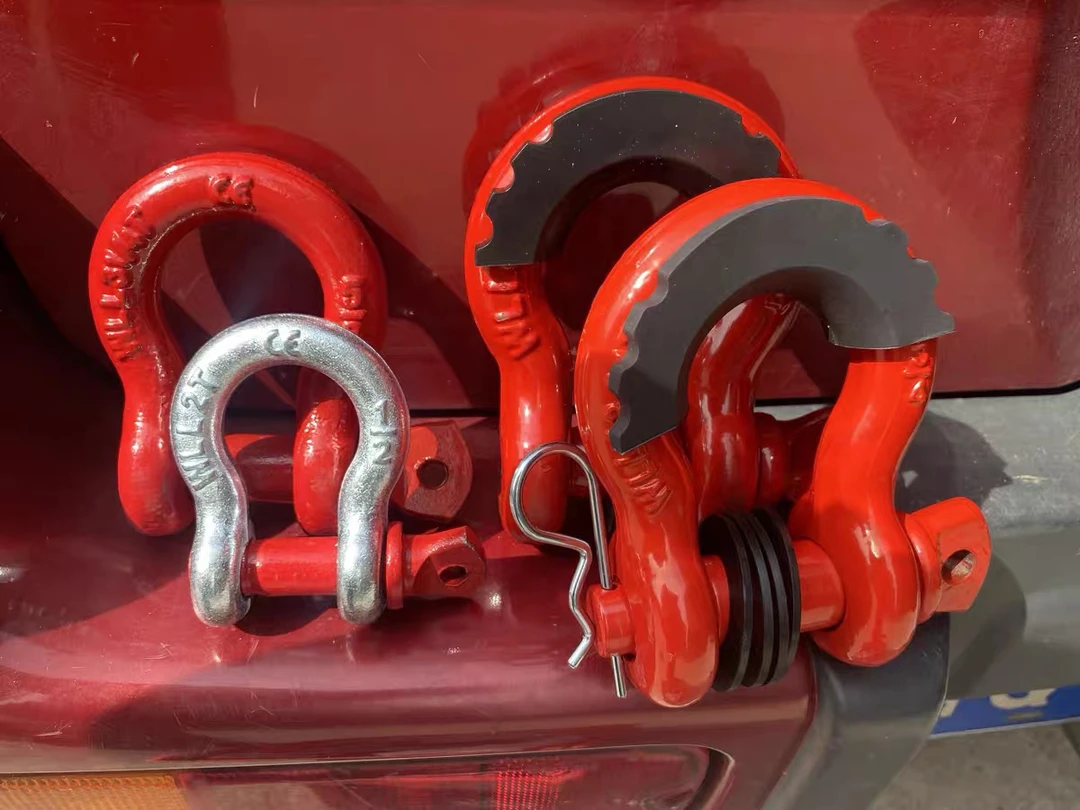 越野救援弓扣U型钩拖车扣卸扣防丢弓形越野车改装 前后杠救援