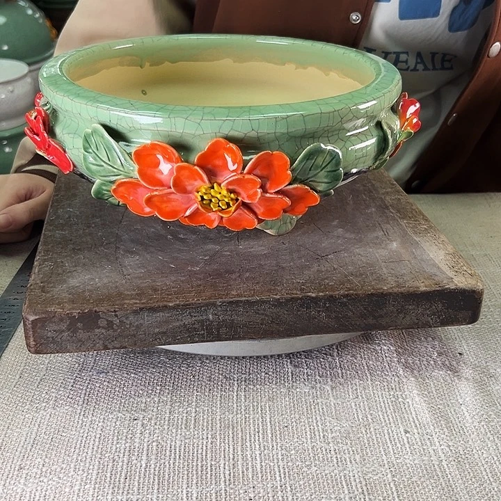 泳坤堂石湾花盆陶瓷