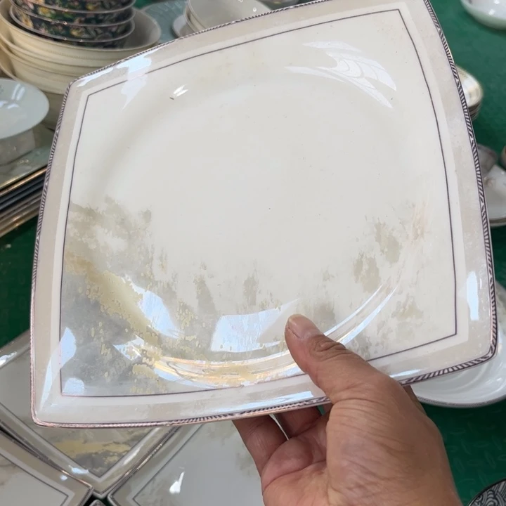 瓷片十寸方盘一个微瑕