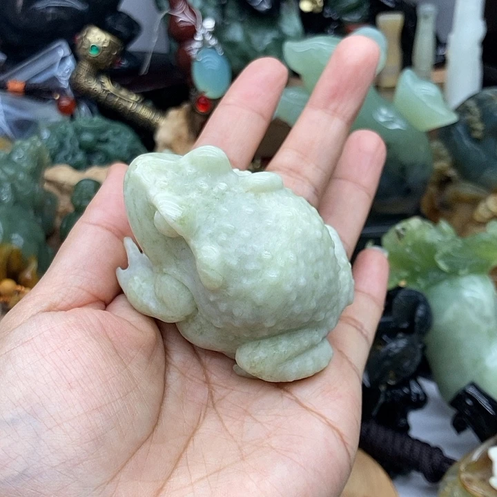未镶嵌岫玉手把件