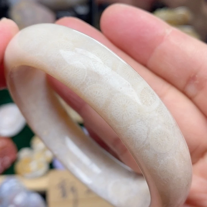 硅化珊瑚（珊瑚玉）手镯未镶嵌57