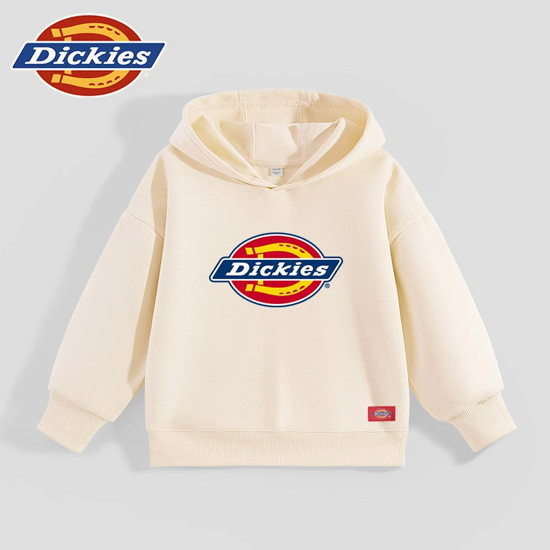 Dickies童装男童卫衣春秋款女童薄款秋装上衣儿童秋季连帽衣服潮