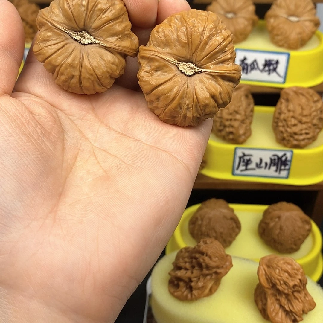 核桃南瓜墩 文玩/木作/... 文玩把件