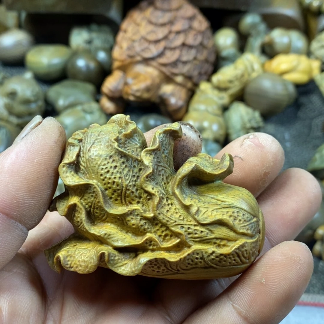 陶瓷绿檀木质工艺品28