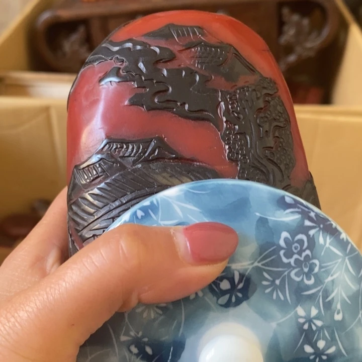 瓷中古工艺品一件