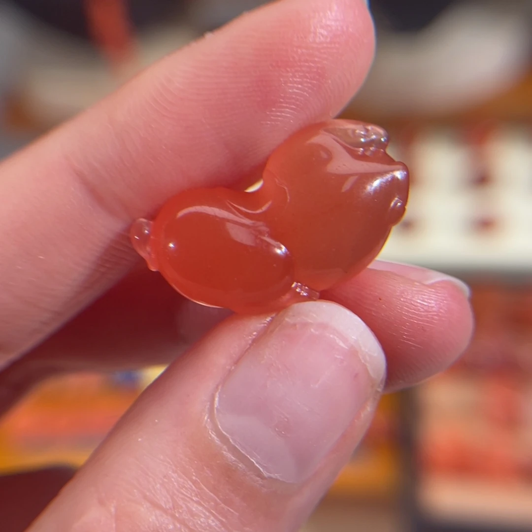 南红玛瑙未镶嵌唐马23.2mm13.4mm10mm