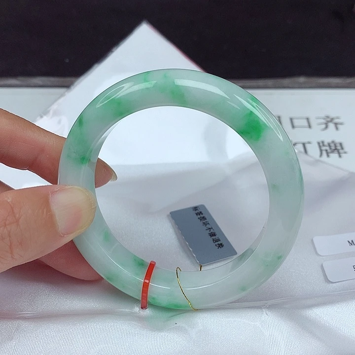 未镶嵌手镯翡翠55圈4958