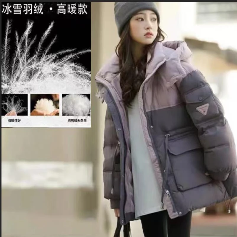 【羽绒服】冬季加厚保暖新款高档韩系简约百搭女装9699[FZS]K