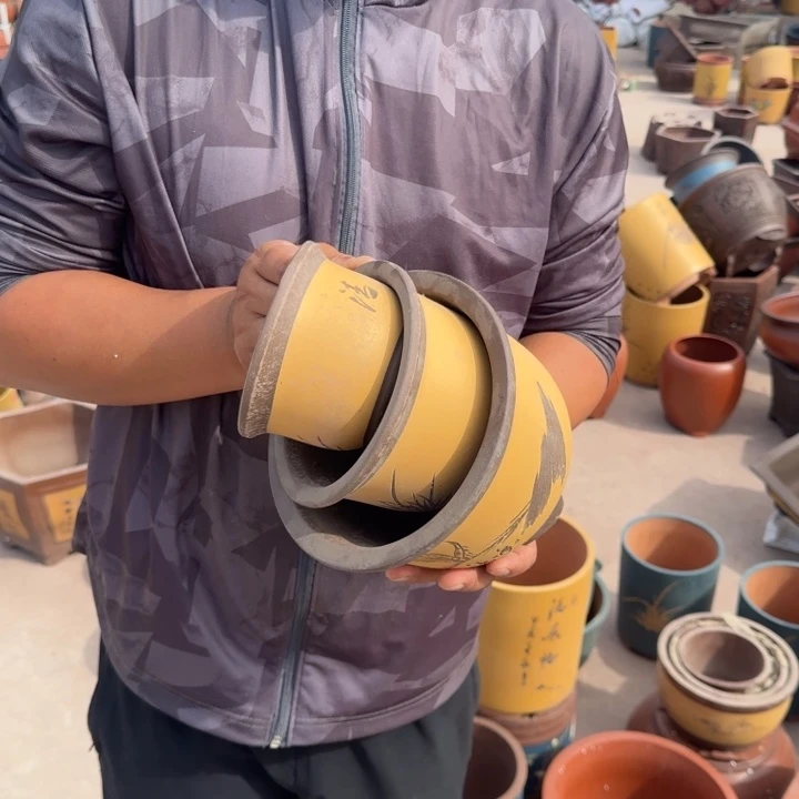 紫砂花盆瑕疵和瑕疵