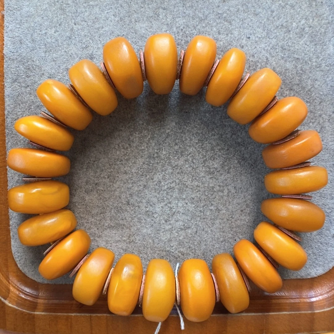 未镶嵌蜜蜡手串蜜蜡