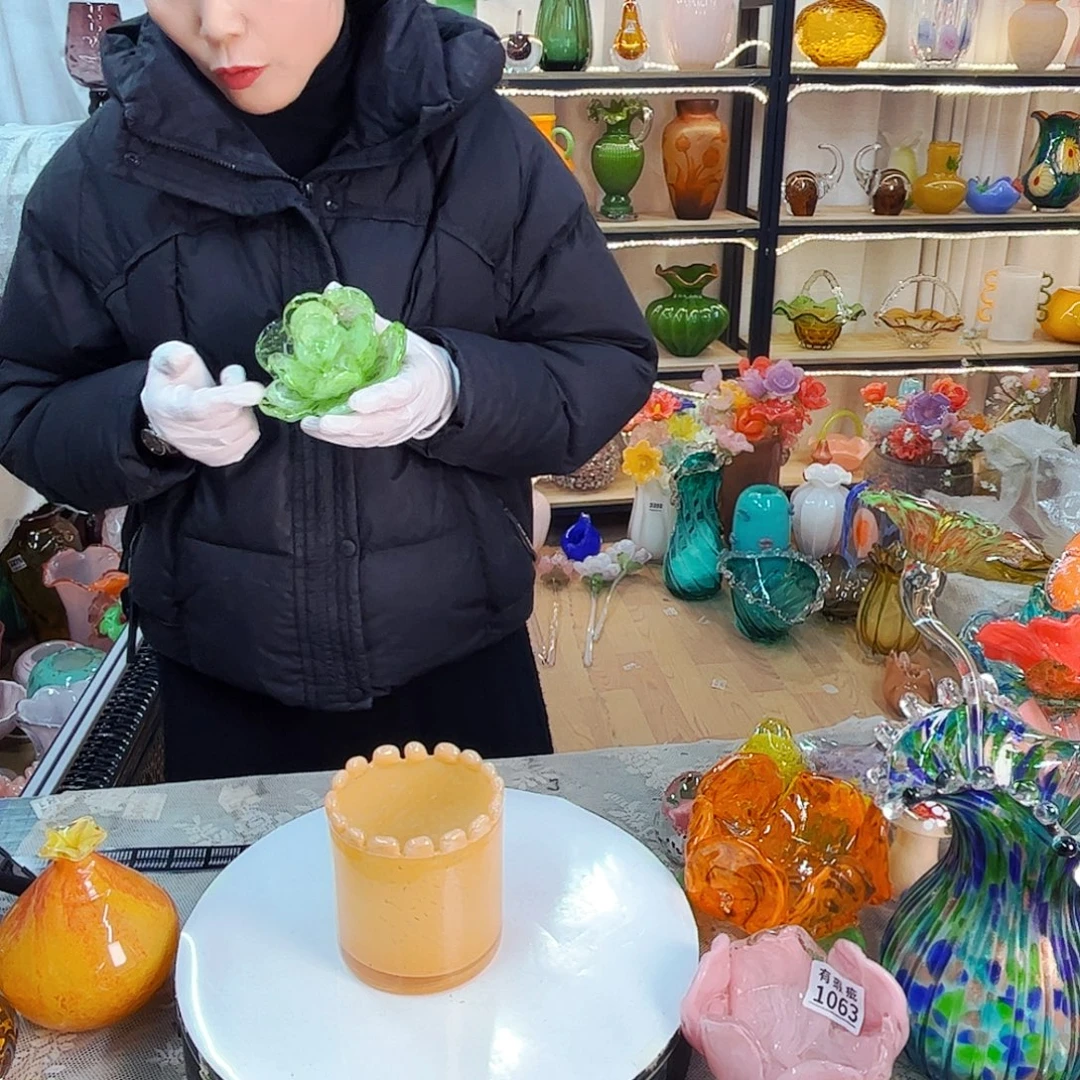 笔筒家悦美居琉璃摆件