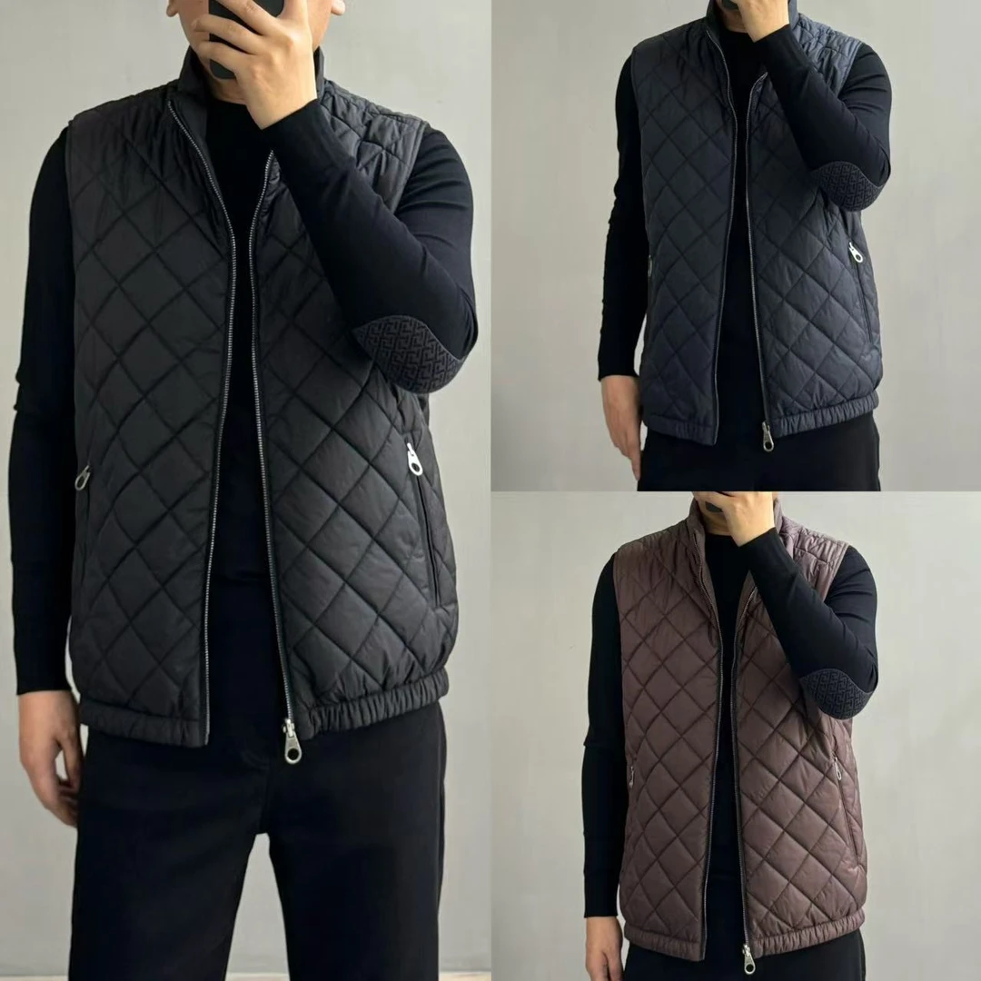 男士新款双面穿棉马甲0919Y665净版立领休闲简约保暖