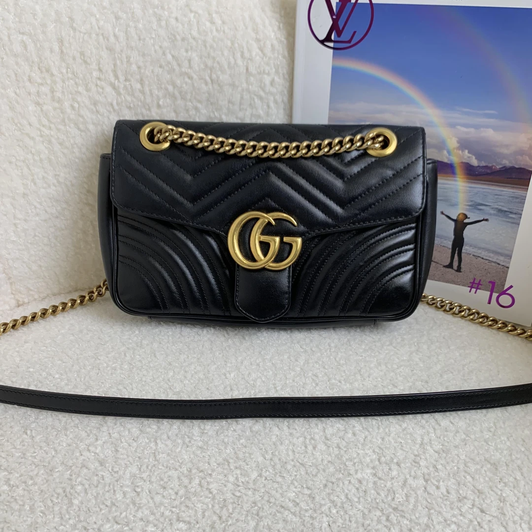99新 GUCCI/古驰 壹臻/黑金马蒙26 68242673 12期分期