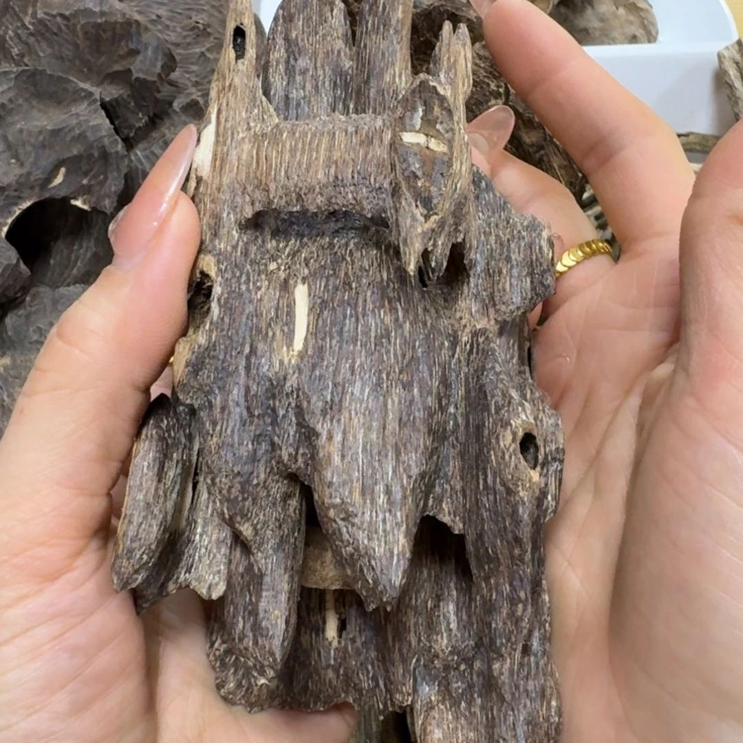 沉香沉香枕y****y块料海南沉香虫漏54克