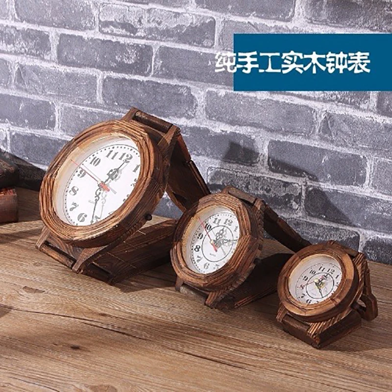 纯手工实木手表桌面摆件5993