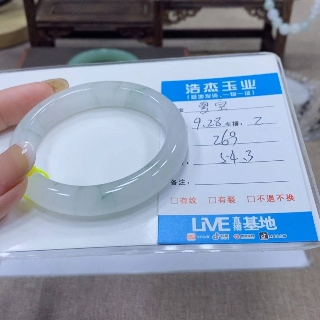 夏***宝石英质玉未镶嵌手镯