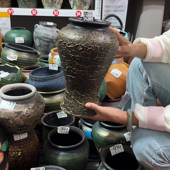瑕疵黑金鱼尾229高度28口径12