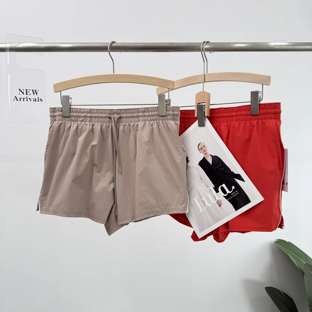 A482出口欧美风格舒适简约时尚显瘦百搭休闲短裤速干休闲裤纯色