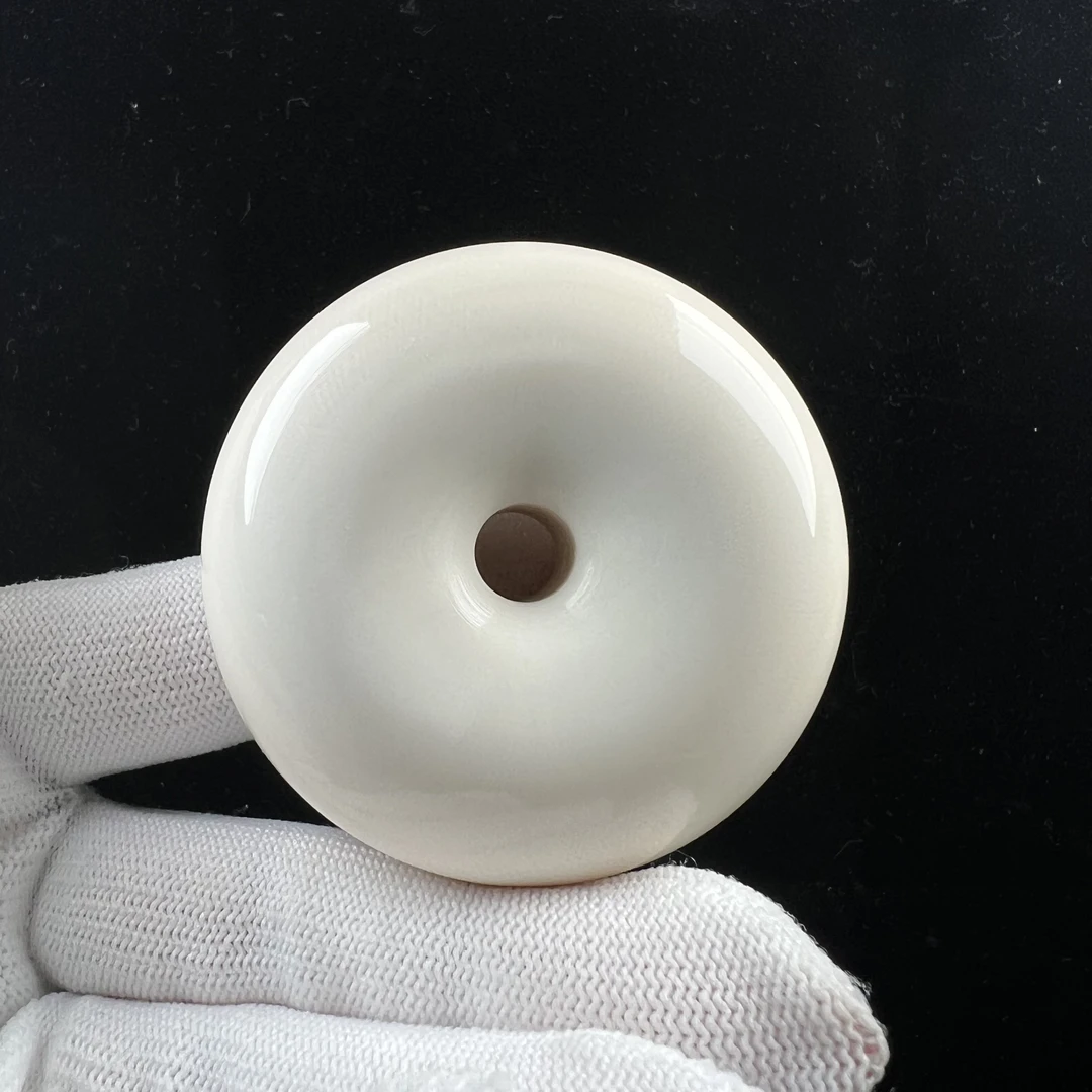 P1193天然猛犸牙面包圈54*21mm 支持鉴定 假一罚四