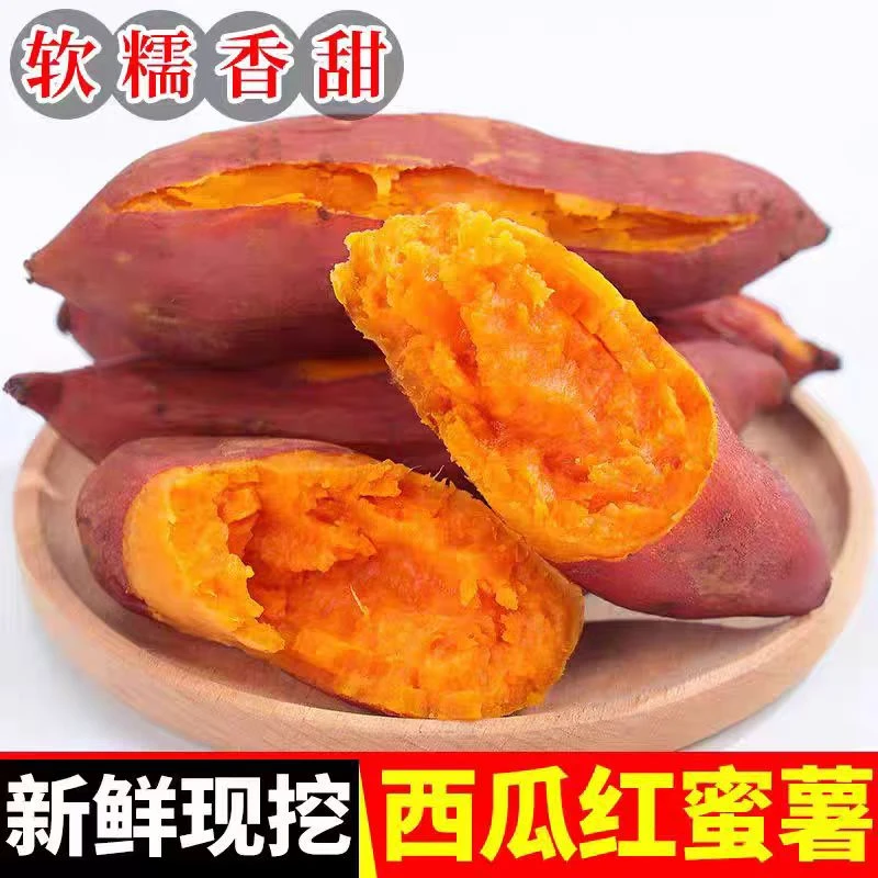 【中州农夫】丘陵红心蜜薯红粘土蜜薯红心红薯地瓜新鲜现挖软糯香甜