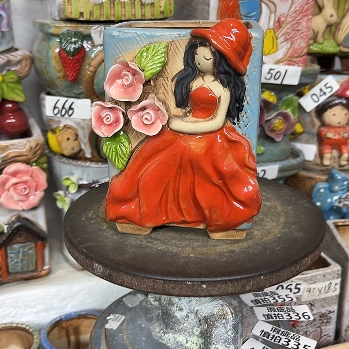 粗陶材质多肉花盆