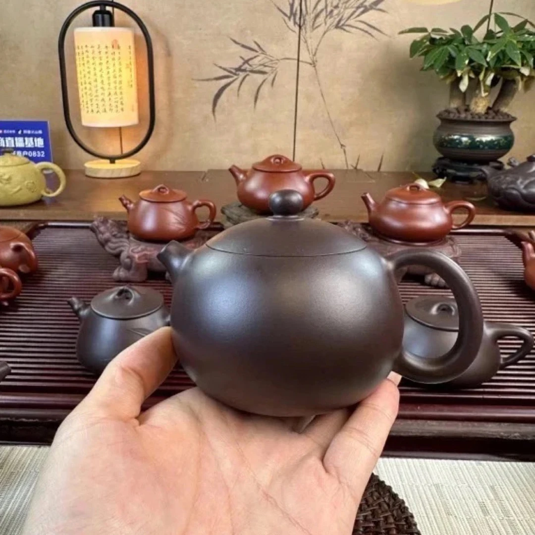 西施全手工三十年老紫泥250cc名家作品