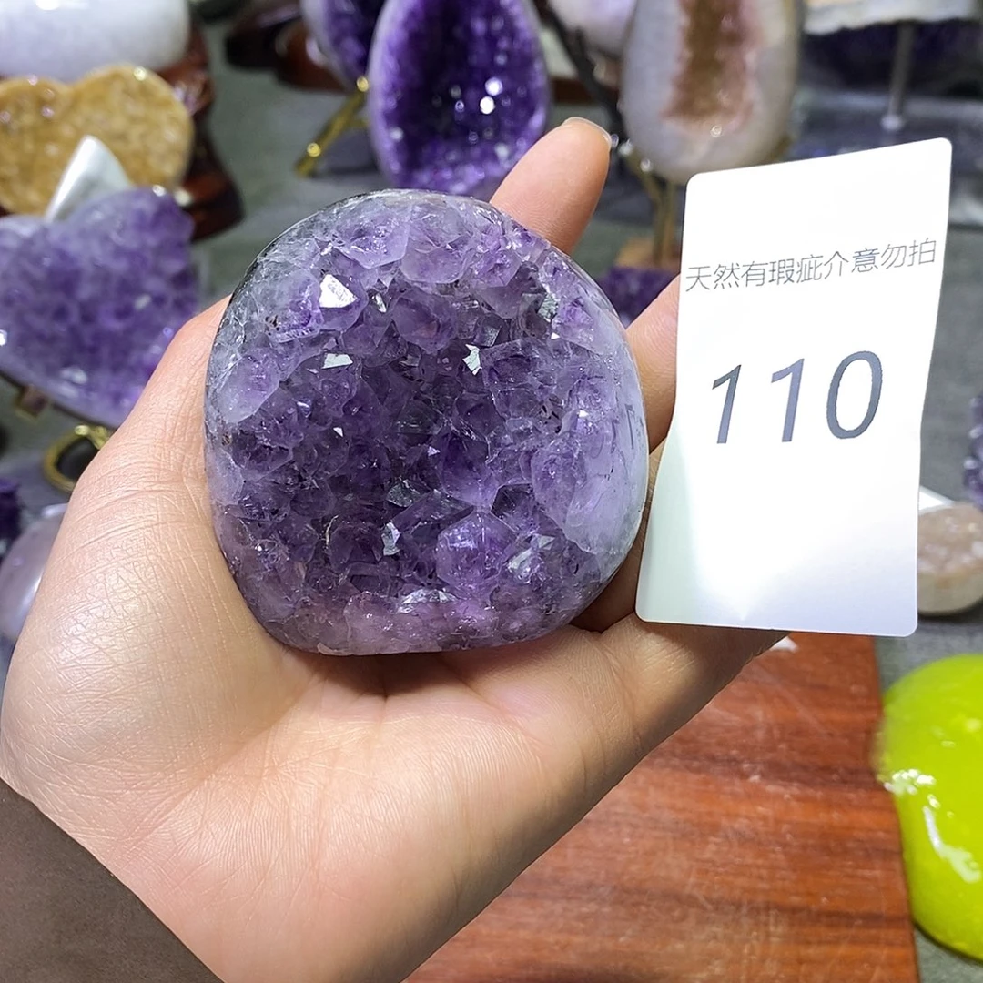 珠宝半成品未镶嵌紫晶