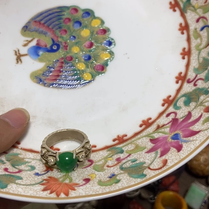 瓷片熊****院瓷盘……戒指