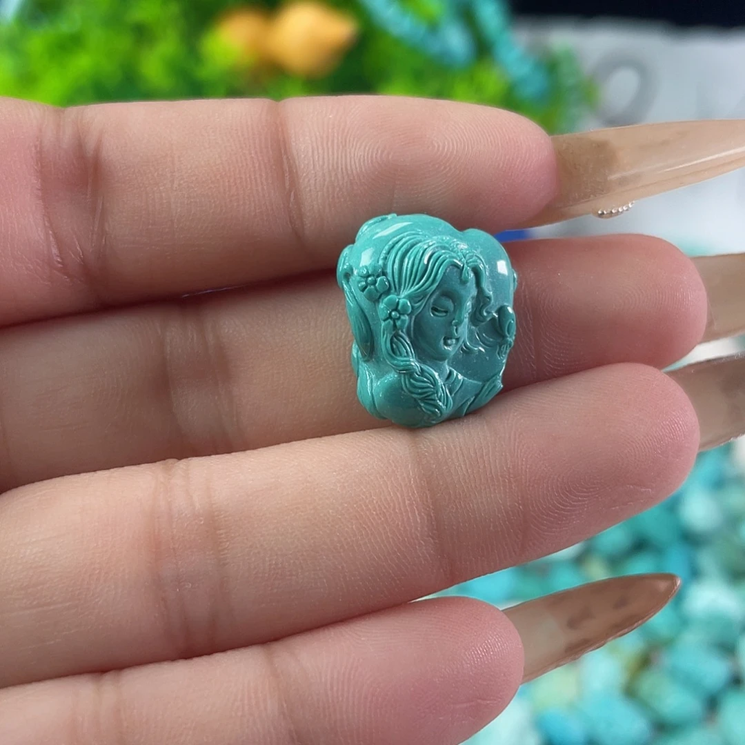 绿松石未镶嵌吊坠(不含链)