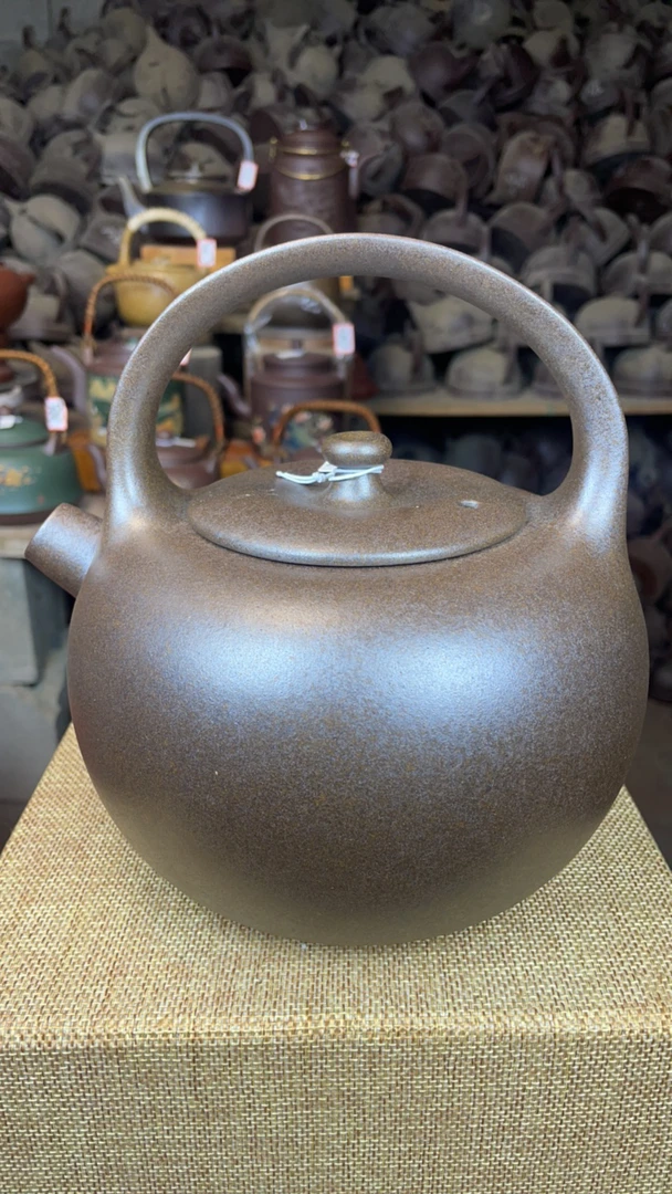 梅桩花器紫泥全手工