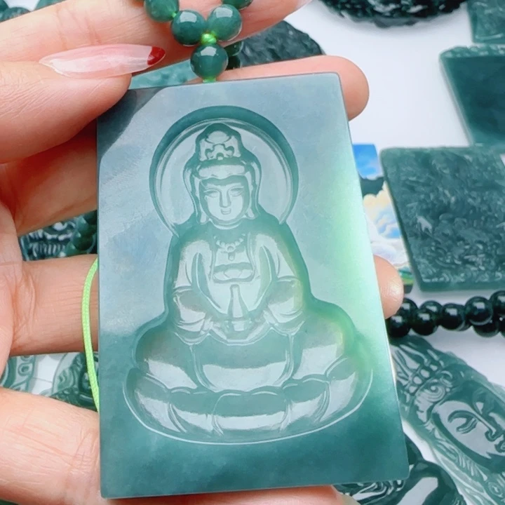 翡翠未镶嵌颈饰多样性发货天然A货翡翠