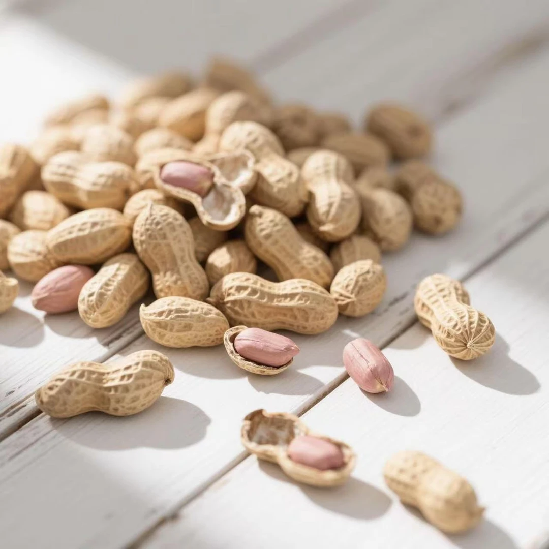 自家种植晒干花生米