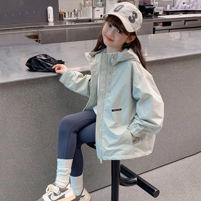【现货】女童秋装2025新款外套韩范洋气女孩春秋中大儿童超好看防风