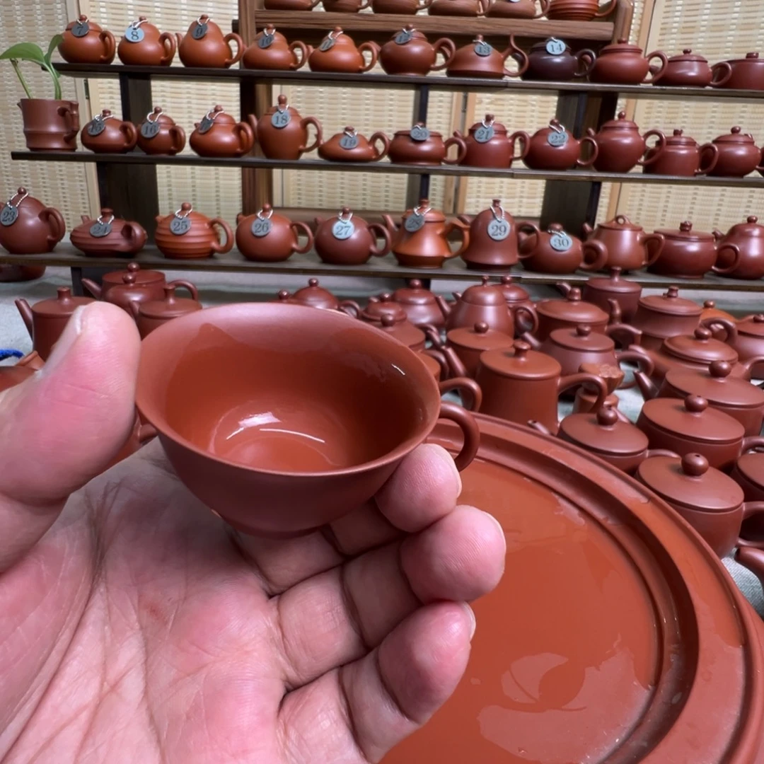 秋***紫砂茶壶朱泥茶杯