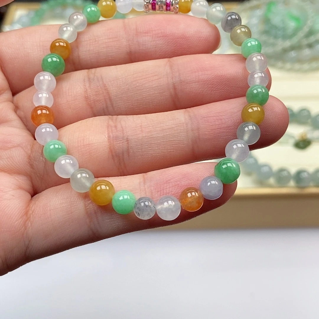 未镶嵌手链翡翠卡5.5