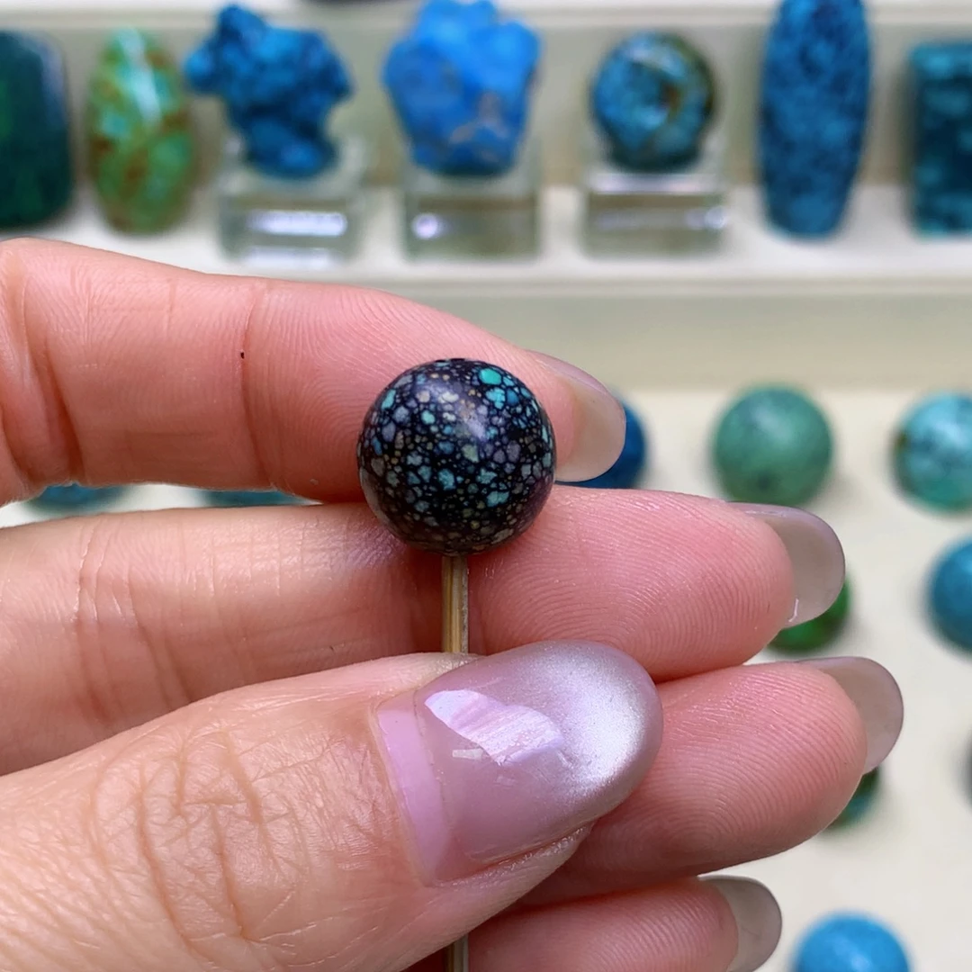 绿松石未镶嵌三彩随行