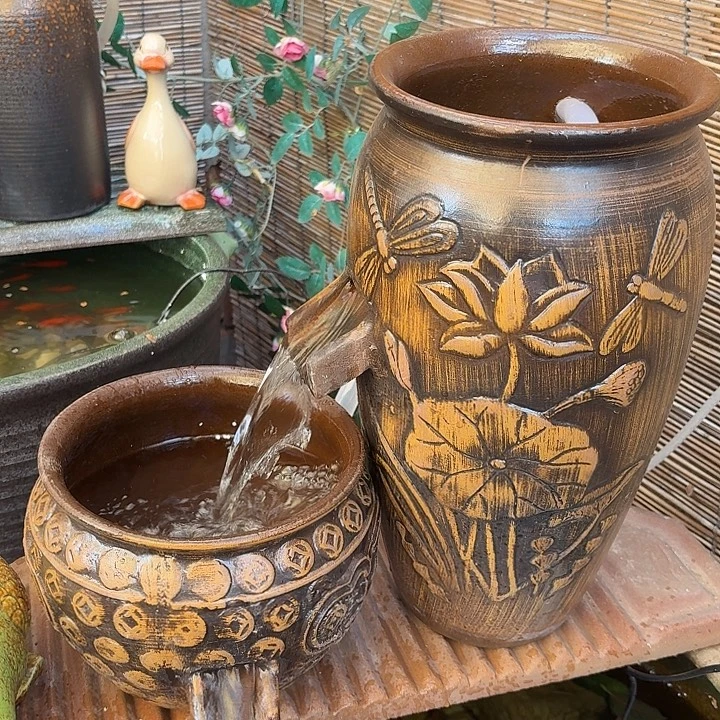 粗陶口径19/39，20/16➕15W水泵➕水管➕过滤棉