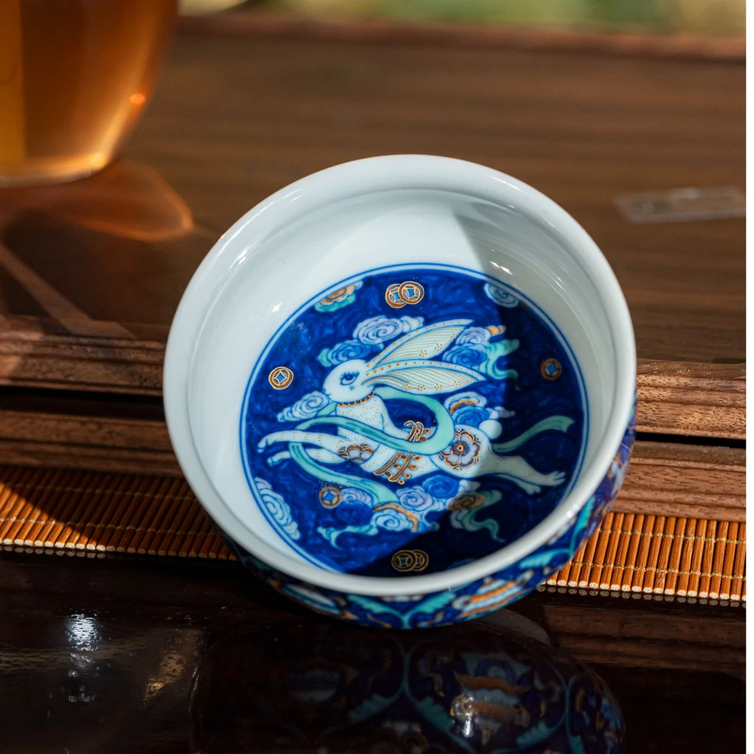 【栗子严选】玗琪轩星空八宝兔杯yqx369