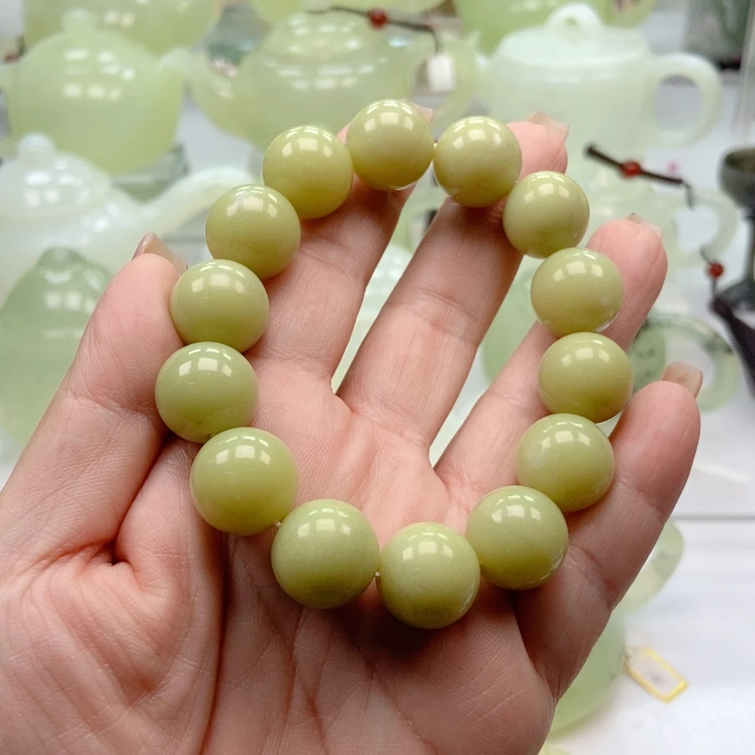 蛇纹石玉未镶嵌手链