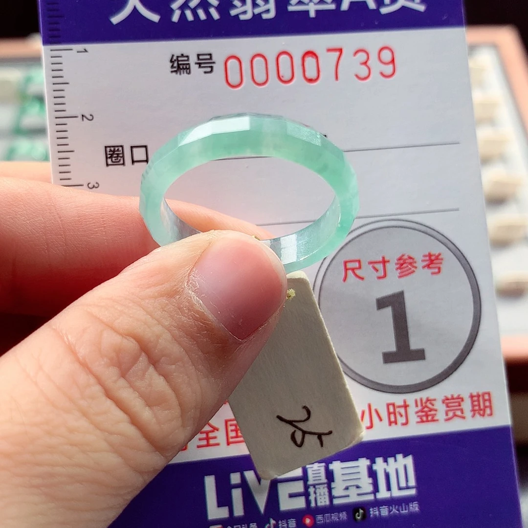 未镶嵌戒指翡翠25号