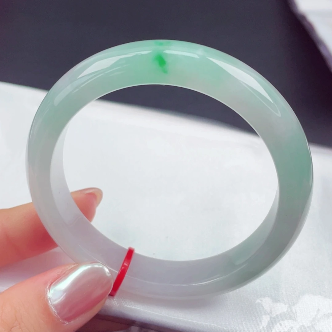 翡翠未镶嵌手镯55圈口