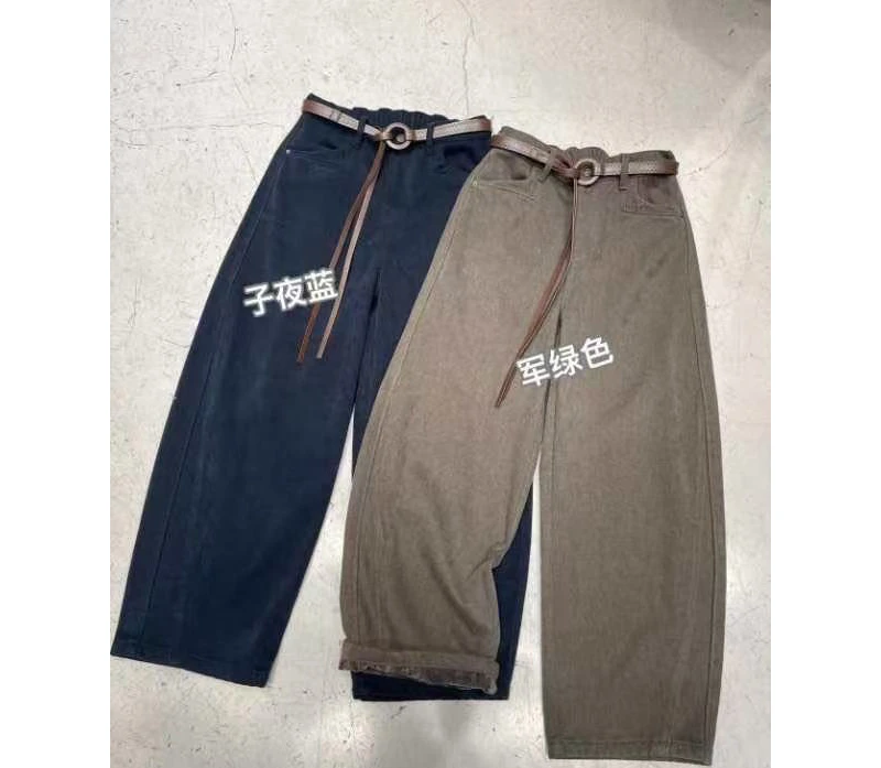 DaoZi/丹丹 加厚雪尼尔工装休闲裤长裤 86100