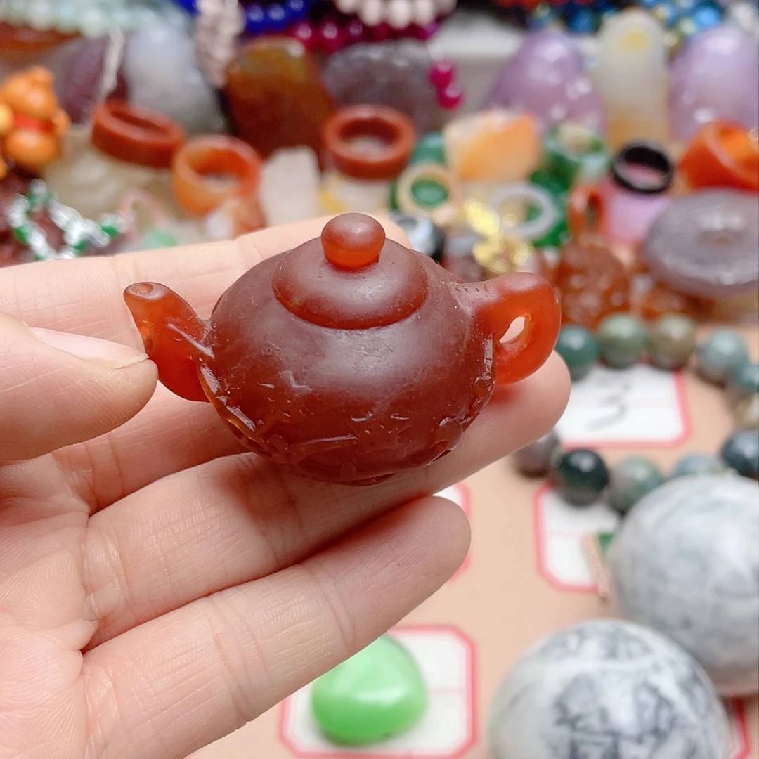 玛瑙/玉髓颈饰合金古****！