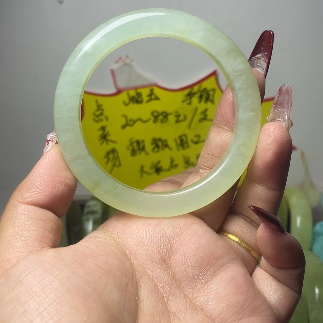 ****忧蛇纹石玉合金手镯