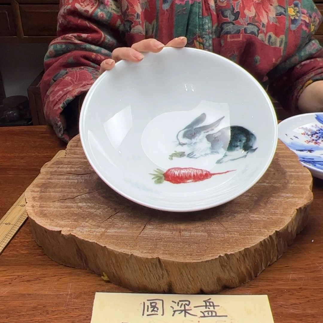 瓷片景德镇陶瓷手工手绘制作